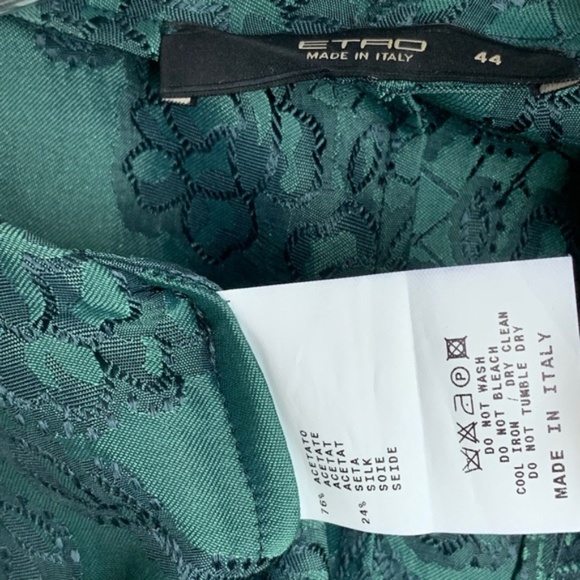 Etro Silk Italian Embroidered Open Jacket Cardigan - Picture 6 of 8